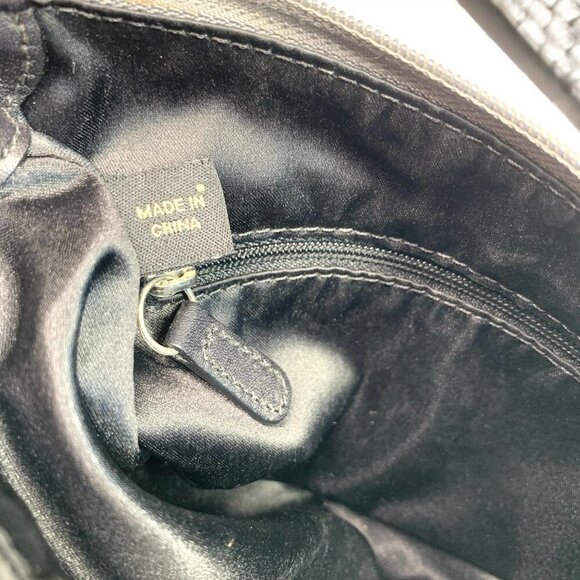 Coach Black Signature Canvas & Leather Crossbody Bag With Zip Top 8.5"W x 6"H - Picture 5 of 10